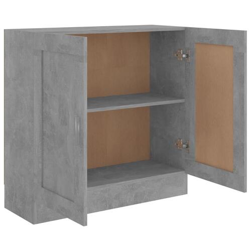 Bogskab 82,5x30,5x80 cm konstrueret træ betongrå