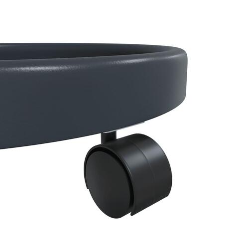 Plantevogne med hjul 2 stk. diam. 34 cm 35 kg grå