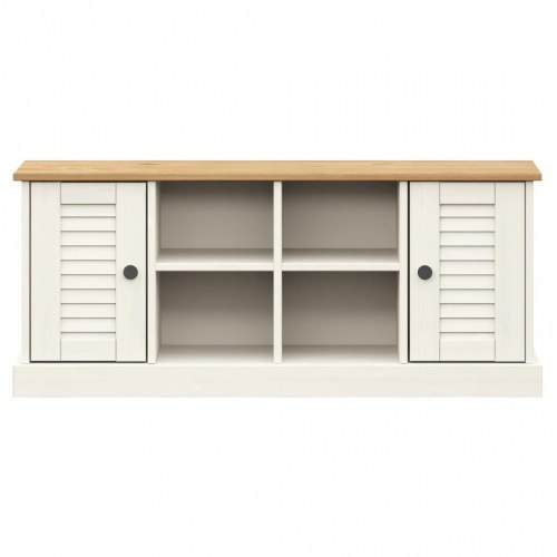Skobænk VIGO 106×35×45 cm i massivt fyrretræ - hvid