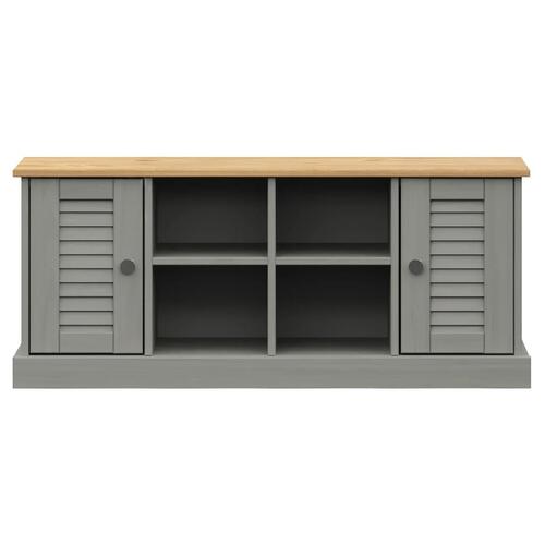 Skobænk VIGO 106x35x45 cm massivt fyrretræ grå