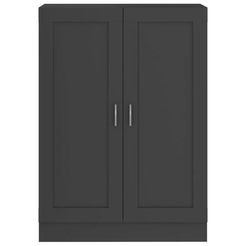 Bogskab 82,5x30,5x115 cm spånplade grå