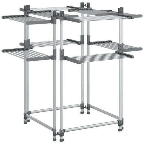 Tørrestativ 107x107x120 cm aluminium
