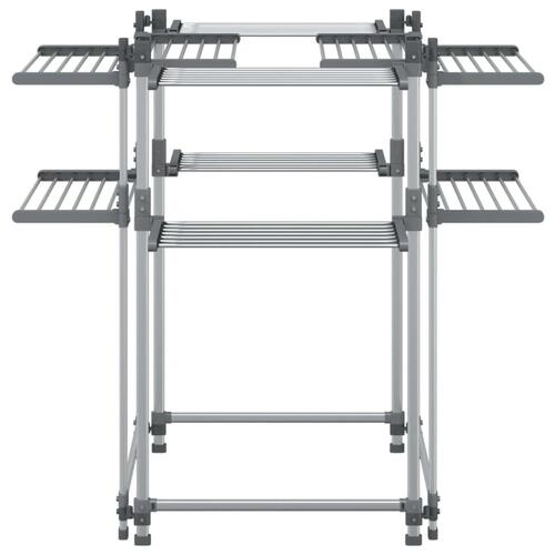 Tørrestativ 107x107x120 cm aluminium