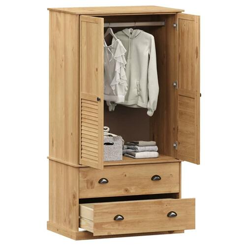 Klædeskab VIGO 90x55x170 cm massivt fyrretræ