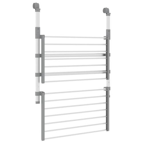Tørrestativ til altan 54x25x42 cm aluminium