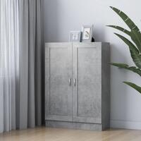 Bogskab 82,5x30,5x115 cm konstrueret træ betongrå