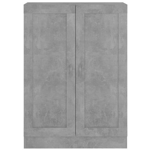 Bogskab 82,5x30,5x115 cm konstrueret træ betongrå