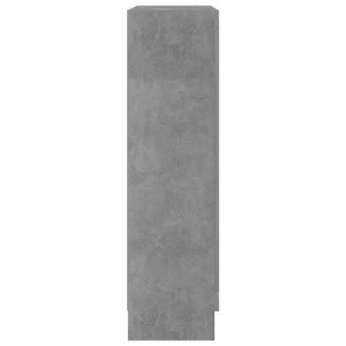 Bogskab 82,5x30,5x115 cm konstrueret træ betongrå