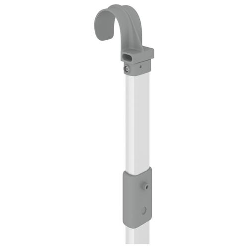 Tørrestativ til altan 89x25x(60-95) cm aluminium