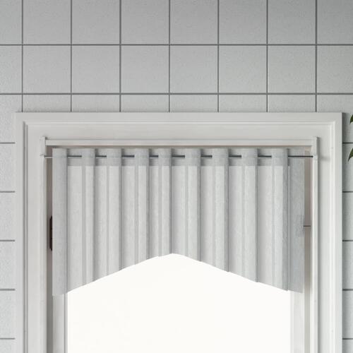 Gardinstænger 2 stk. 90-135 cm aluminium hvid og sølvfarvet