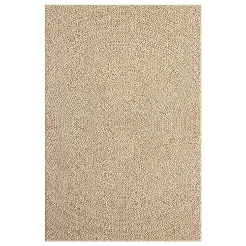 Gulvtæppe ZIZUR 140x200 cm jute-look indendørs og udendørs
