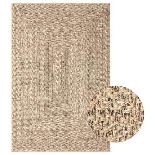 Gulvtæppe ZIZUR 140x200 cm jute-look indendørs og udendørs