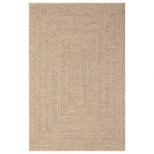 Gulvtæppe ZIZUR 160x230 cm jute-look indendørs og udendørs