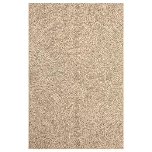 Gulvtæppe 160x230 cm jute-look indendørs og udendørs