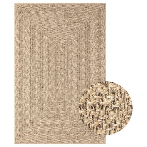 Gulvtæppe ZIZUR 200x290 cm jute-look indendørs og udendørs