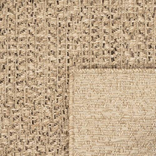 Gulvtæppe ZIZUR 200x290 cm jute-look indendørs og udendørs