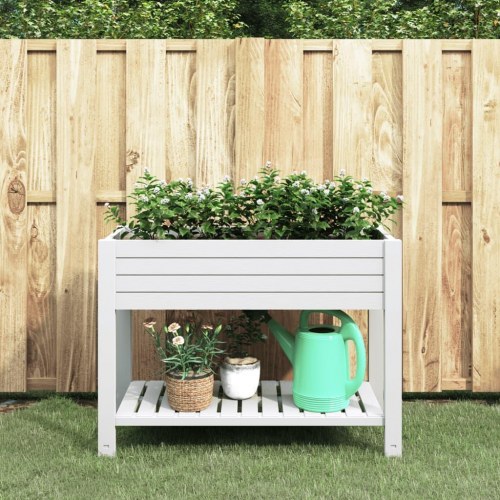 Højbed 110x45x79 cm polypropylen hvid