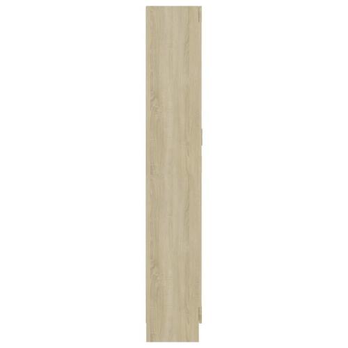 Bogskab 82,5x30,5x185,5 cm konstrueret træ sonoma-eg