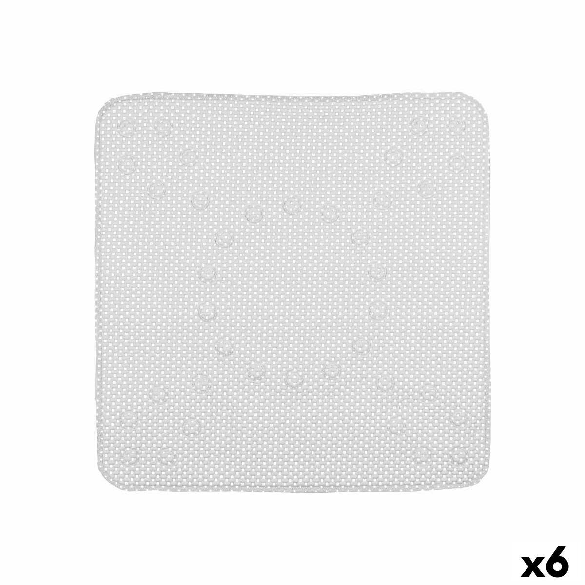Skridsikker måtte til Brusebad Grå PVC 53 x 52,5 x 1 cm (6 enheder)