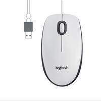 Mus med kabel og optisk sensor Logitech M100 Hvid 1000 dpi