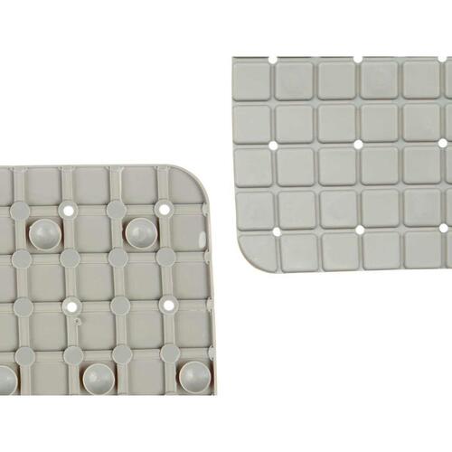 Skridsikker måtte til Brusebad Rammer Grå PVC 67,7 x 38,5 x 0,7 cm (6 enheder)