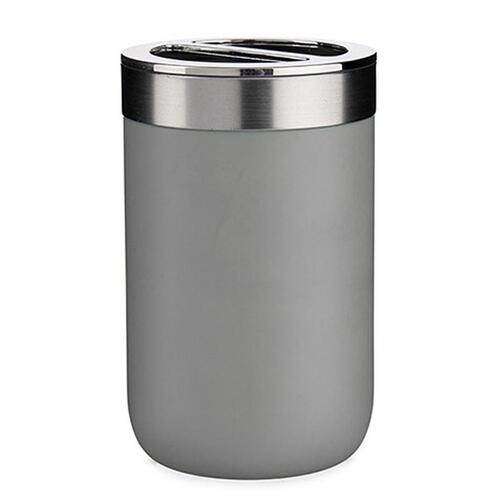 Tandbørsteholder Grå Sølvfarvet Plastik 7,7 x 11,2 x 7,7 cm (6 enheder)