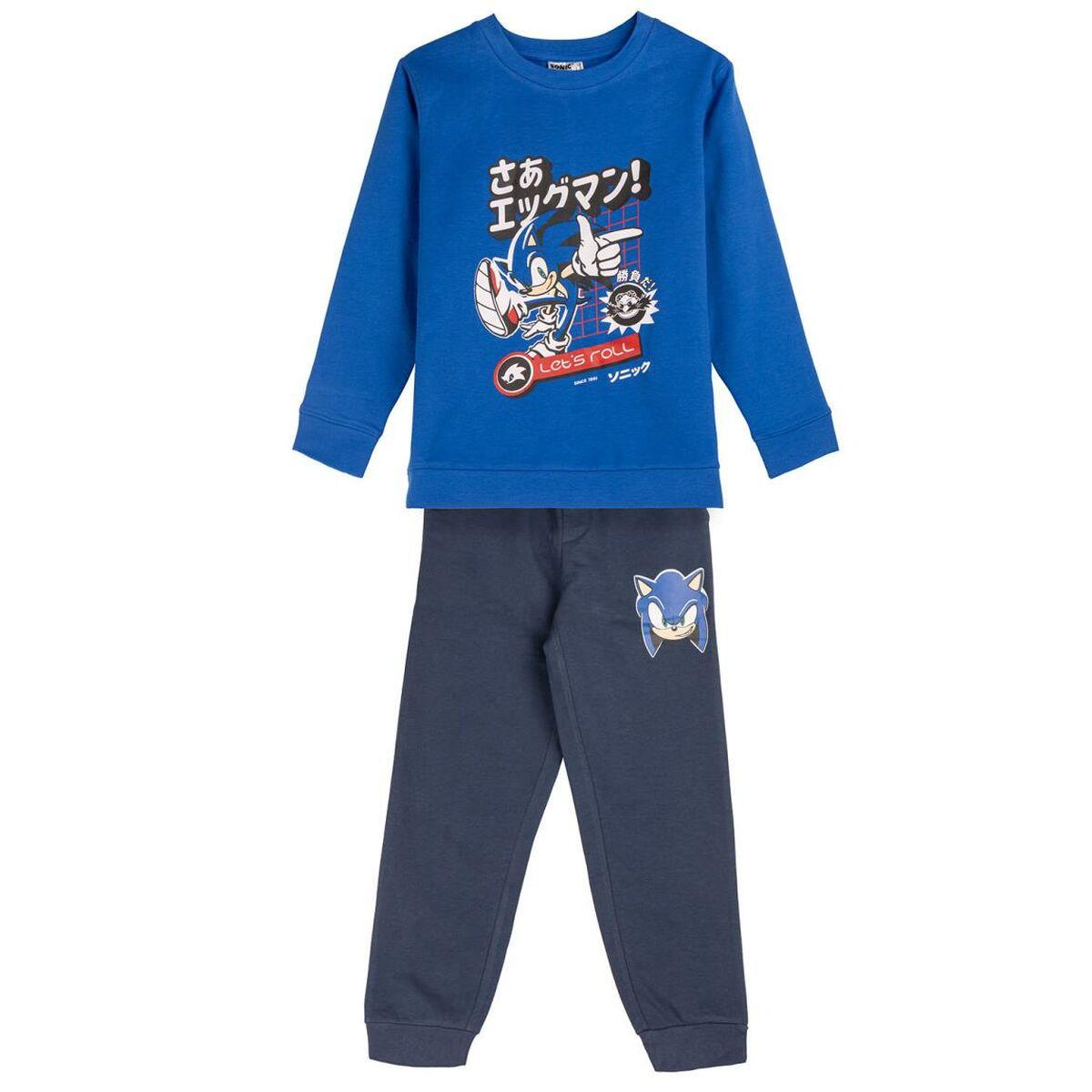 Træningsdragt til børn Sonic Blå 5 år