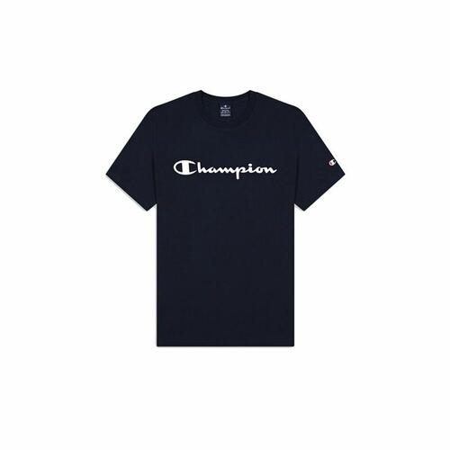 Kortærmet T-shirt til Mænd Champion Crewneck Blå M