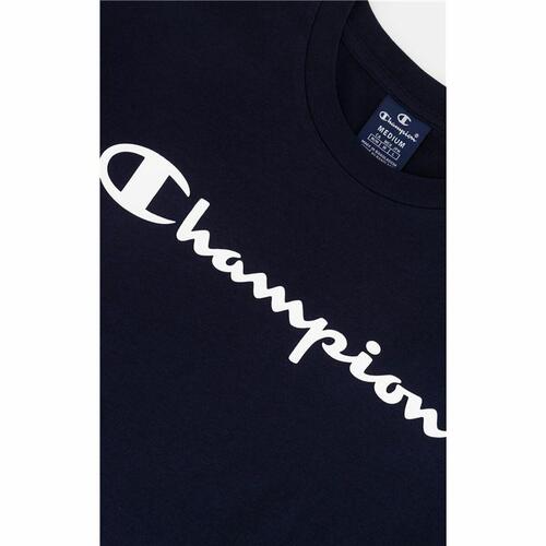 Kortærmet T-shirt til Mænd Champion Crewneck Blå M