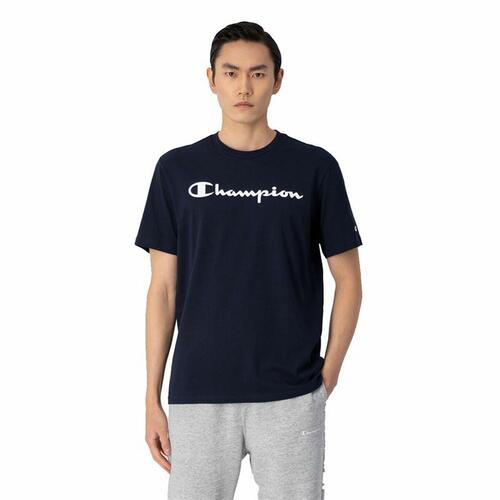 Kortærmet T-shirt til Mænd Champion Crewneck Blå M