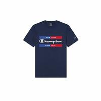 Kortærmet T-shirt til Mænd Champion Crewneck Blå M