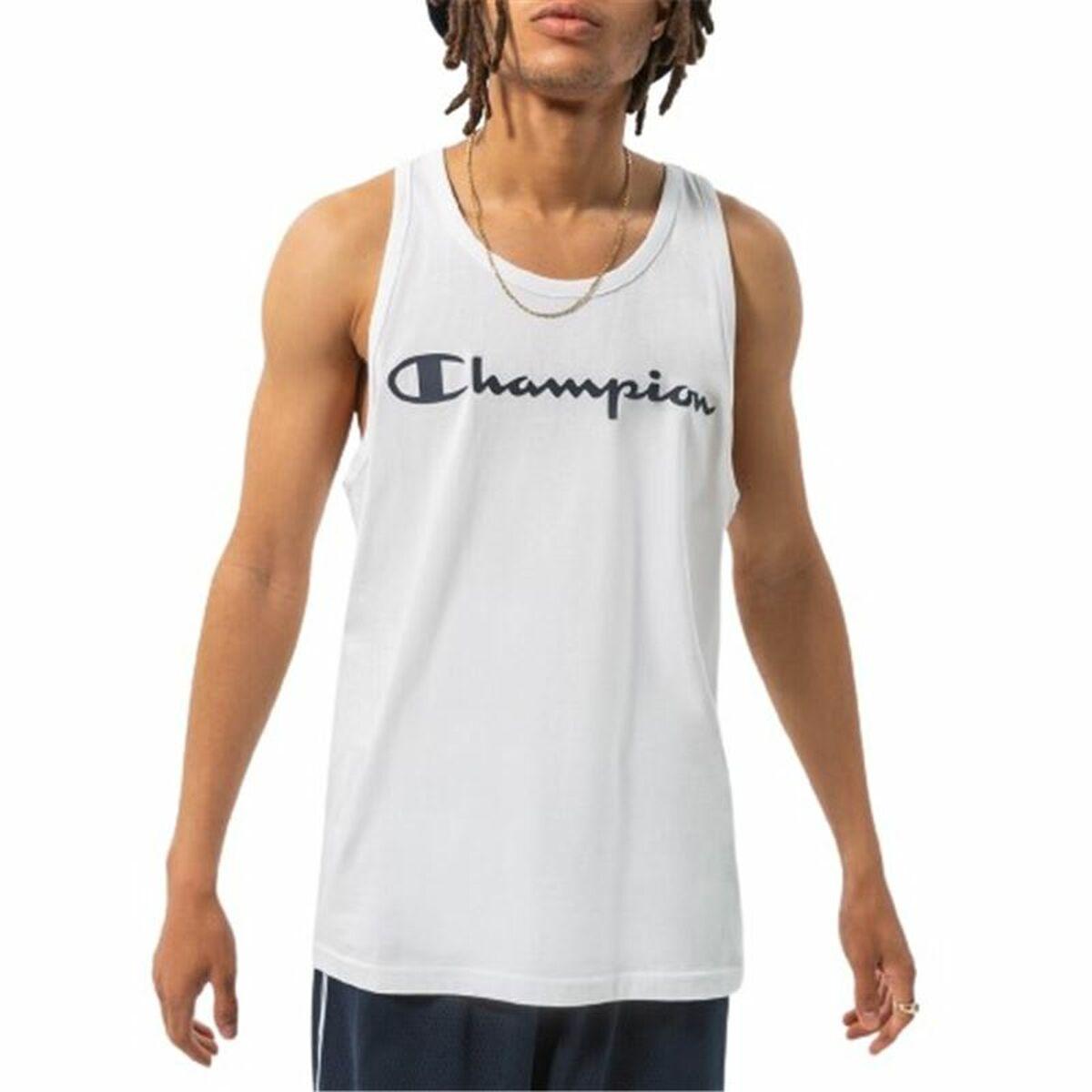 T-shirt til Mænd uden Ærmer Champion Tank Top Hvid L