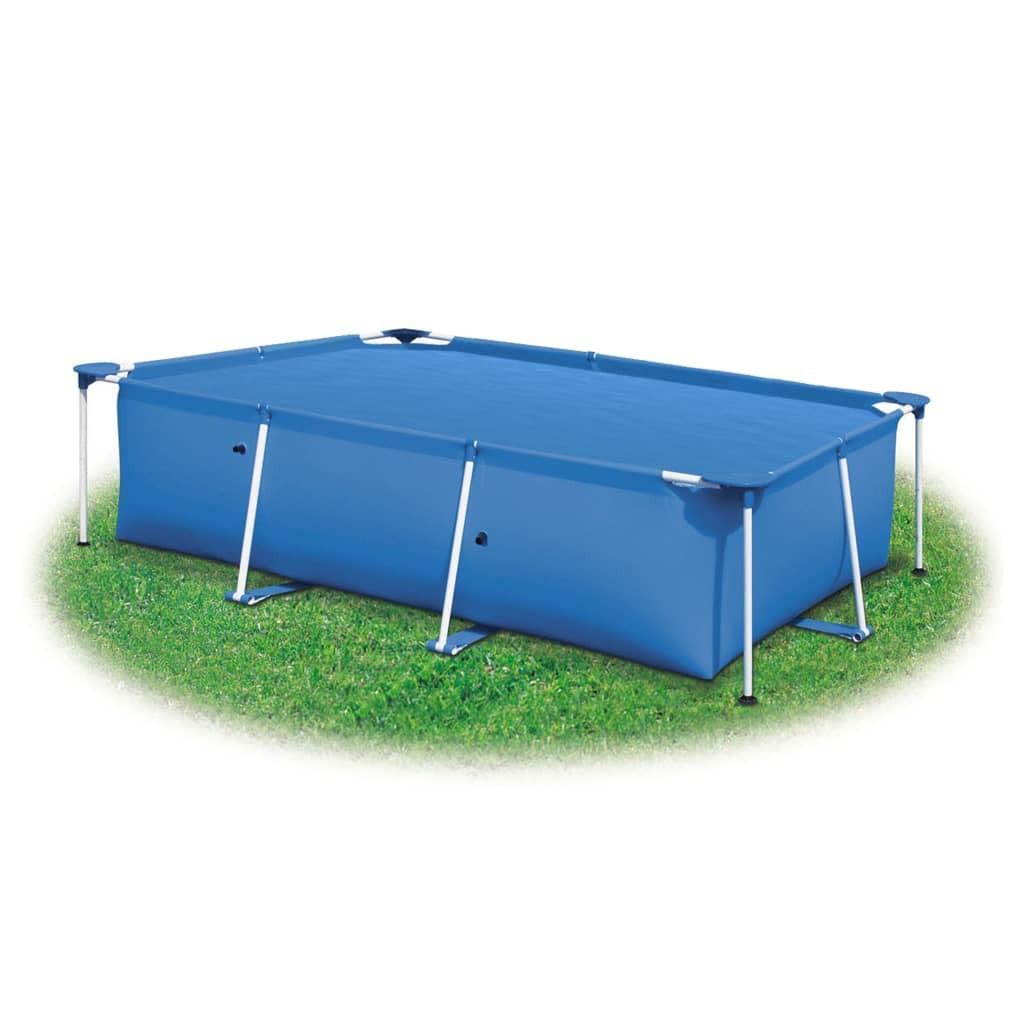 Rektangulært poolovertræk 1200x600 cm PE blå