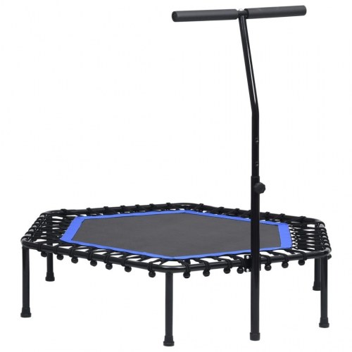 Fitnesstrampolin med håndtag 122 cm