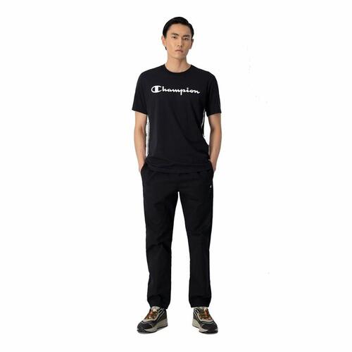 Kortærmet T-shirt til Mænd Champion Crewneck Sort XL