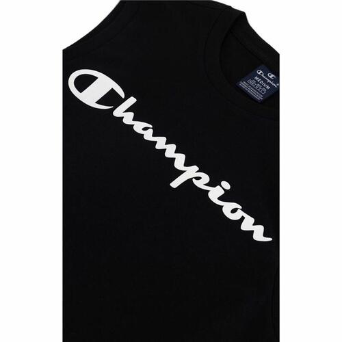 T-shirt til Mænd uden Ærmer Champion Crewneck Sort 2XL