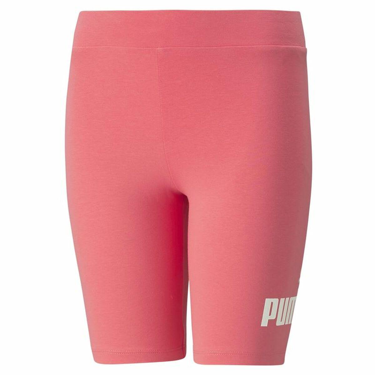 Sport leggings til børn Puma Ess Logo Pink 9-10 år