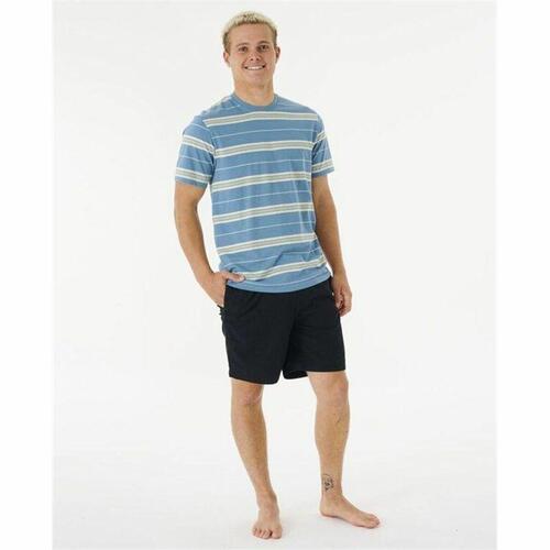 T-shirt Rip Curl Surf Revival Stripe Akvamarin Mænd S