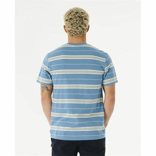 T-shirt Rip Curl Surf Revival Stripe Akvamarin Mænd S