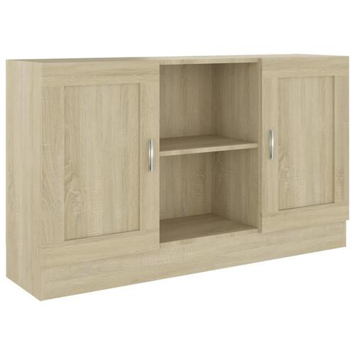 Skænk 120x30,5x70 cm konstrueret træ sonoma-eg