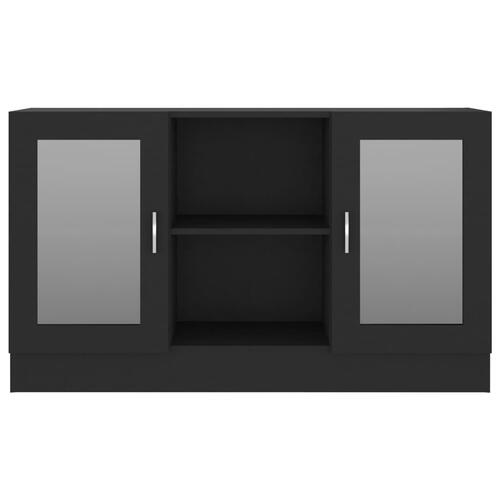 Skænk 120x30,5x70 cm konstrueret træ sort