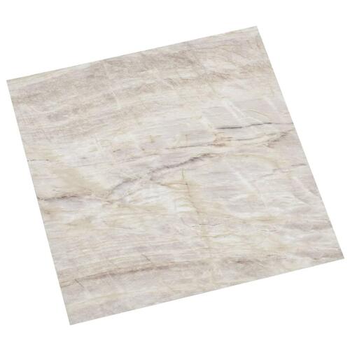 Selvklæbende gulvbrædder 55 stk. 5,11 m² PVC beige