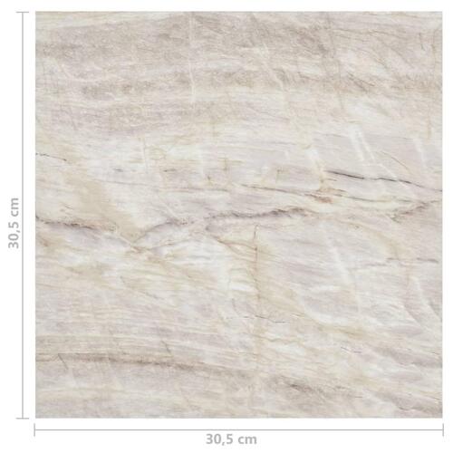Selvklæbende gulvbrædder 55 stk. 5,11 m² PVC beige