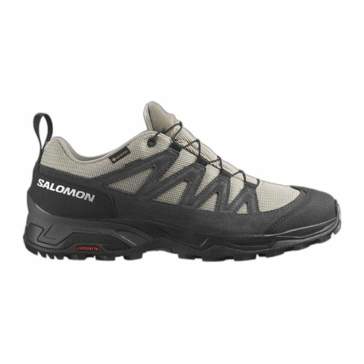 Løbesko til voksne Salomon X Ward Beige Mørkegrå GORE-TEX Læder Moutain 42 2/3