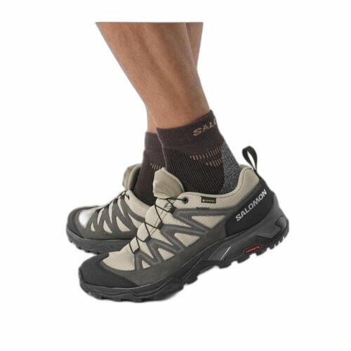 Løbesko til voksne Salomon X Ward Beige Mørkegrå GORE-TEX Læder Moutain 42 2/3