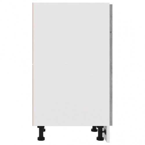 Underskab med skuffe 40×46×81,5 cm - konstrueret træ, betongrå