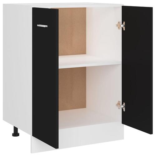 Underskab 60x46x81,5 cm konstrueret træ sort