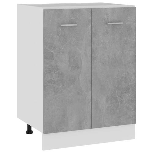 Underskab 60x46x81,5 cm konstrueret træ betongrå