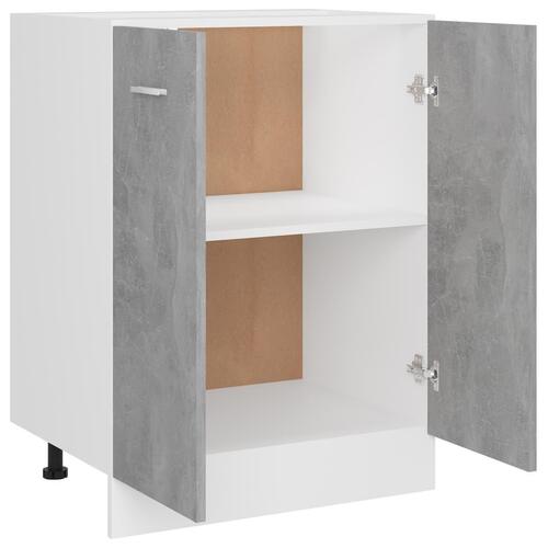 Underskab 60x46x81,5 cm konstrueret træ betongrå