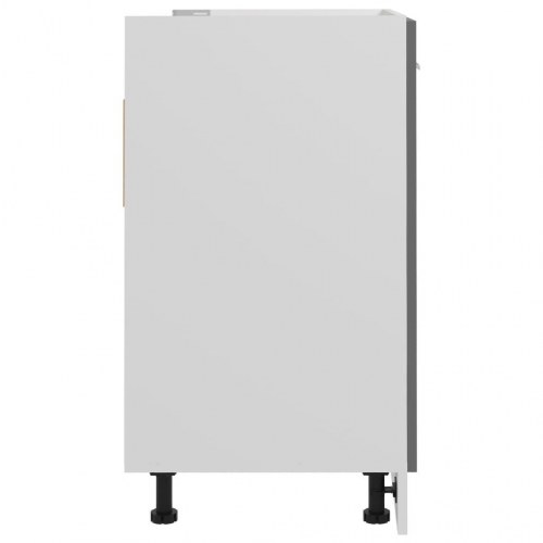 Vaskeunderskab Lyon 80x46x81,5 cm konstrueret træ grå højglans